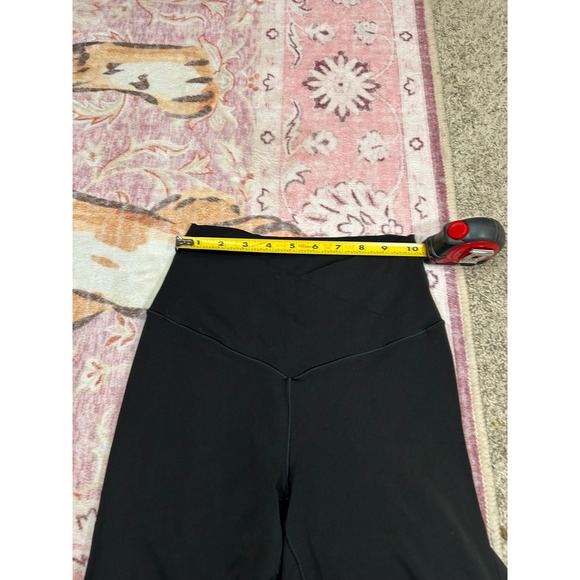 OFFLINE Aerie Real Me High Rise Waisted Crossover Flare Legging Black Medium - Picture 4 of 6